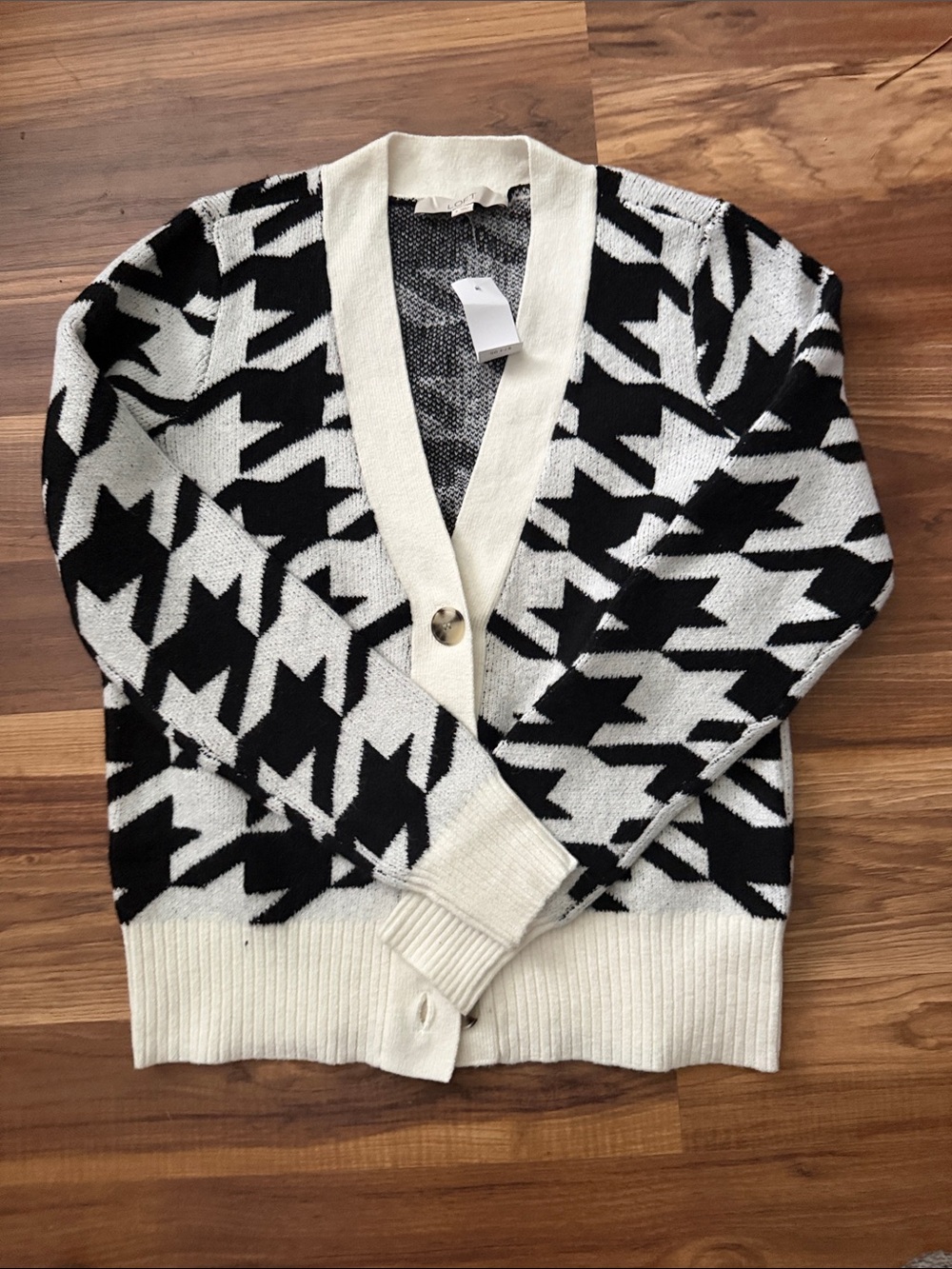 LOFT Geometric Cardigan